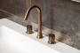 Смеситель из стены SWAN на 3 отв. COPPER BRUSHED ELEGANTE BROWN 153-CB-EL-BROWN