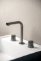 Смеситель из стены AURA на 3 отв. GUN METAL ELEGANTE GREY 152-GM-EL-GREY