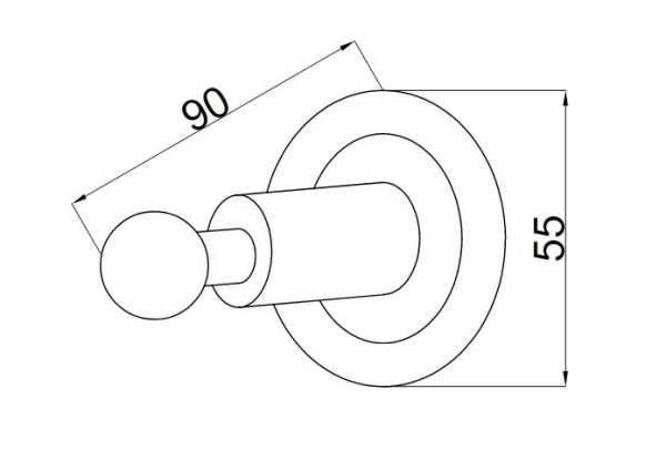 Крючок Boheme Murano 10906-GR-CR