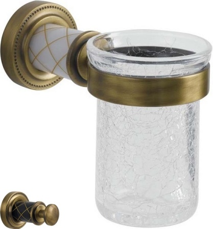 Стакан для зубных щеток Boheme Murano 10904-B-BR