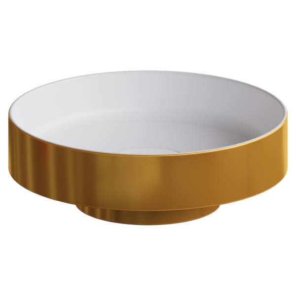 Раковина накладная Ø40 см ArmadiArt Sole Corian 801-G