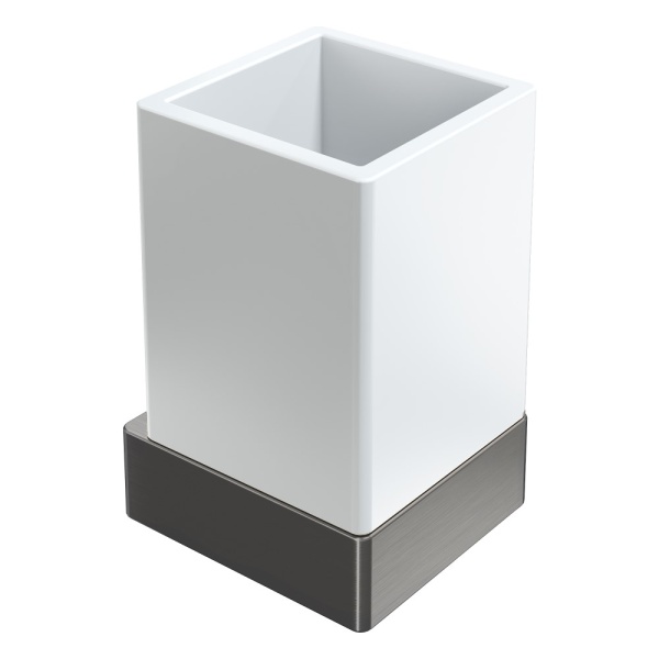 Стакан настенный Qubic Gun Metal 10724-GM