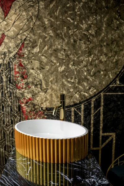 Раковина накладная 50 см ArmadiArt Canale 878-G