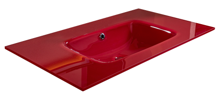 Столешница стекло 100см моноблок БОРДО 852-100-BR