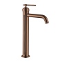 Смеситель для умывальника высокий ETERNA BRUSHED BRONZE 172-BRB