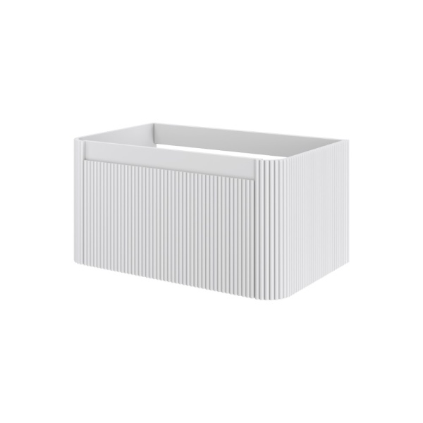 Тумба без раковины VOI рифл. 80см MATT WHITE 782-080-R-MW