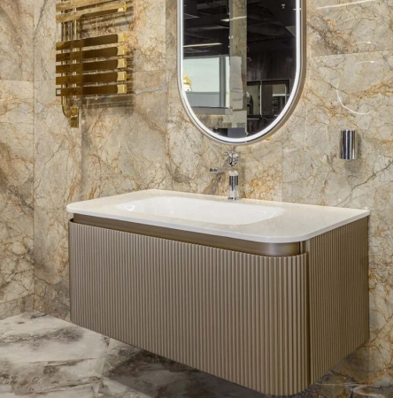 Раковина 102 см ArmadiArt Ovale 786-100-WG продается только в комплекте с тумбой