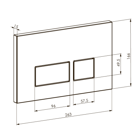 Кнопка для инсталляции Boheme 664-BR