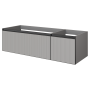 Тумба под раковину 140 см ArmadiArt Quatro 2 790-M2-140-L-RIB-A
