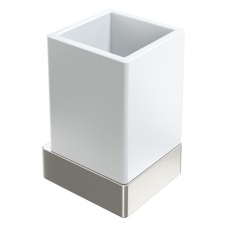 Стакан настенный Qubic Nickel Brush 10724-NB