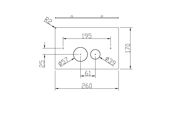 Кнопка для инсталляции Boheme 648-CB