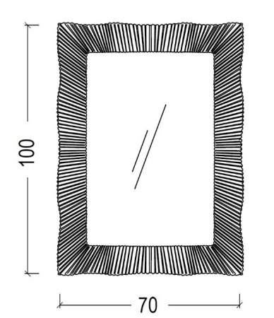 Зеркало с подсветкой 70х100 см ArmadiArt NeoArt Soho 561 light