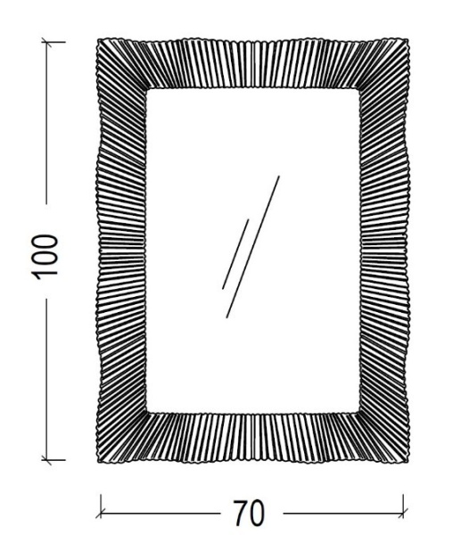 Зеркало с подсветкой 70х100 см ArmadiArt NeoArt Soho 561 light