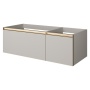 Тумба под раковину 120 см с подсветкой ArmadiArt Quatro 2 790-M2-120-CM-MG-LED