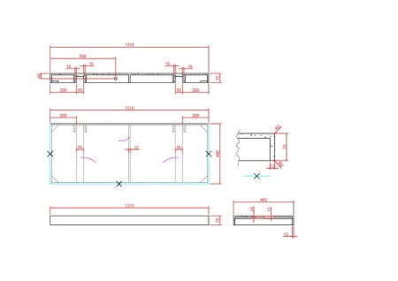 Столешница 120 см ArmadiArt Flat 869-120-CLCT