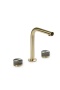Смеситель из стены AURA на 3 отв. MATT GOLD STELLA GREEN 152-MG-ST-GREEN