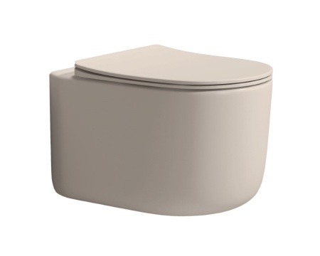 Flow подвесной унитаз LATTE SOFT с крышкой, функция Торнадо 969-SET-D