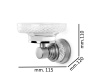 Мыльница Boheme Aura 10243-CR