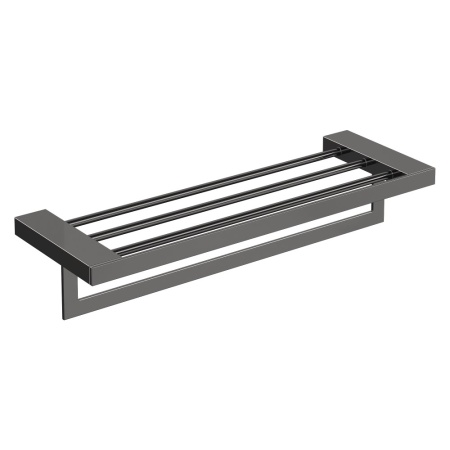 Полка для полотенец Qubic Shine Gun Metal 10737-SGM