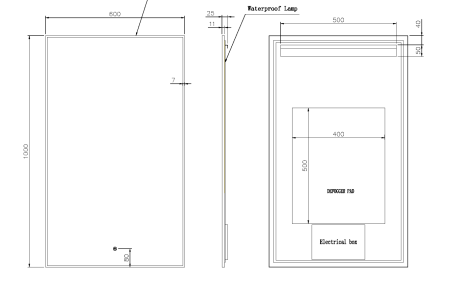Зеркало с подсветкой и сенсорным управлением ArmadiArt Modern 569-G