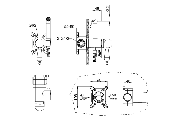 Гигиенический душ Boheme Imperiale 435