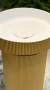 Раковина Ø40 см на пьедестале ArmadiArt Sole Corian 801-R-G+801-Base-R-G