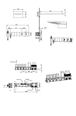 Встраиваемая душевая система Boheme Zodiac 133-CB