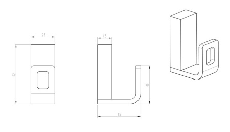 Крючок Boheme Q 10946-B-UW