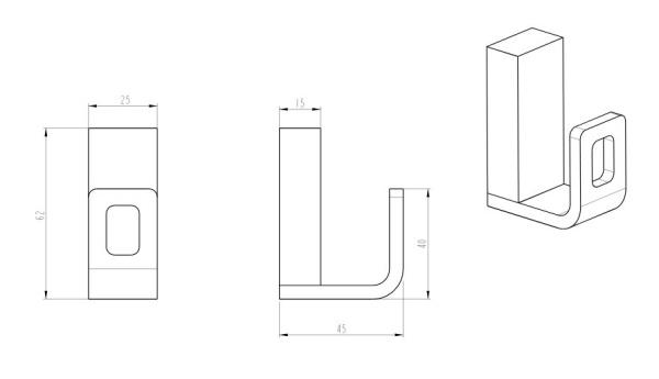 Крючок Boheme Q 10946-B-UW