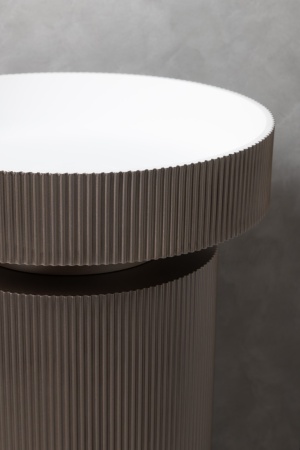 Раковина накладная Ø40 см ArmadiArt Sole Corian 801-R-D