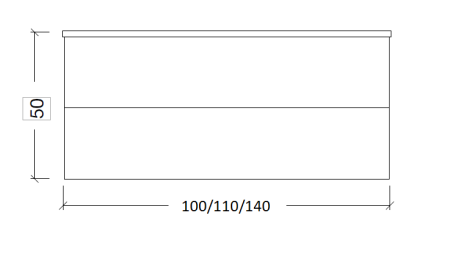 Тумба NeoArt 110см*48 (52) BLACK WOOD 831-110-BW