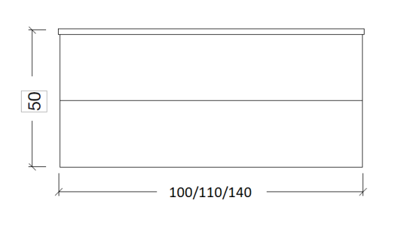 Тумба NeoArt 80см*48 (52) BLACK WOOD 831-080-BW