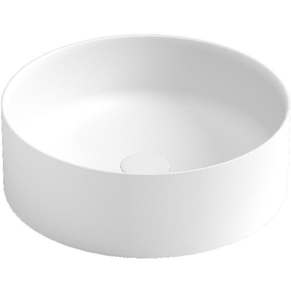 Раковина накладная Ø41,5 см ArmadiArt Sole Corian 819-W