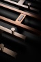 Полотенцесушитель электрический 2-трубы квадратный BRUSHED BRONZE 728-BRB