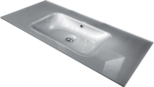 Раковина стеклянная 110 см ArmadiArt NeoArt 852-110-SLF продается только в комплекте с тумбой