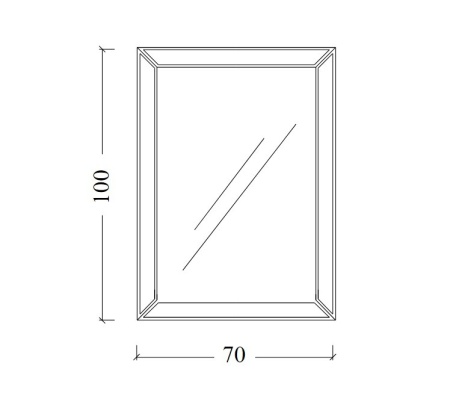 Зеркало 70х100 см ArmadiArt NeoArt Vogue 529/1