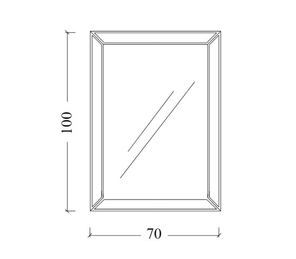 Зеркало 70х100 см ArmadiArt NeoArt Vogue 529/1