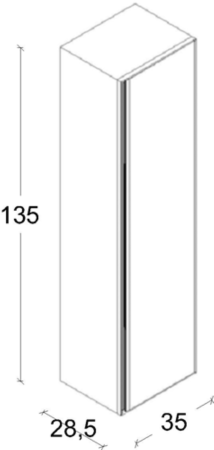 Пенал 35 см ArmadiArt Quatro 791-CM-RIB-MG
