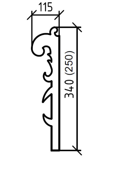 Ножки AJUR nova бронза, h25 (пара) 883-BR