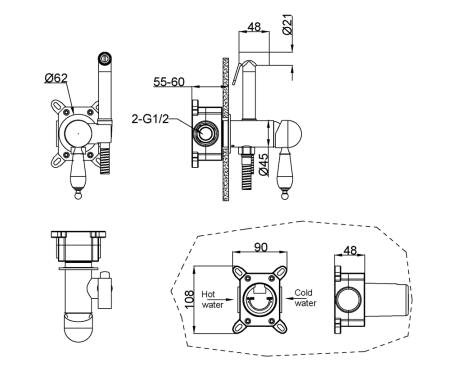 Гигиенический душ Boheme Medici 434-SW