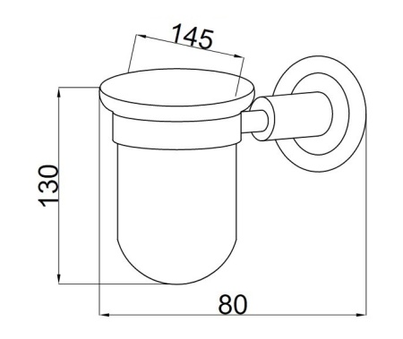 Стакан для зубных щеток Boheme Murano 10904-R-G