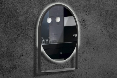 Зеркало с подсветкой и полочкой 80х90 см ArmadiArt Vallessi 550/2