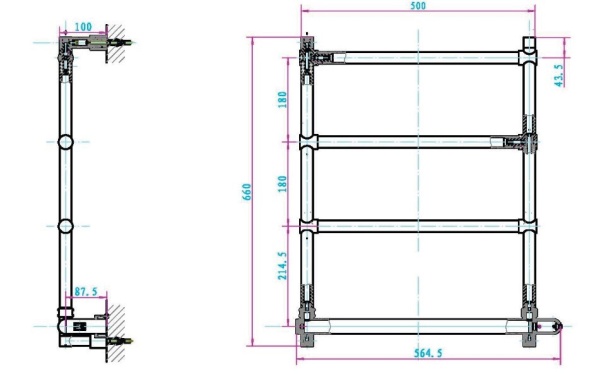 Полотенцесушитель электрический Boheme Medici 704