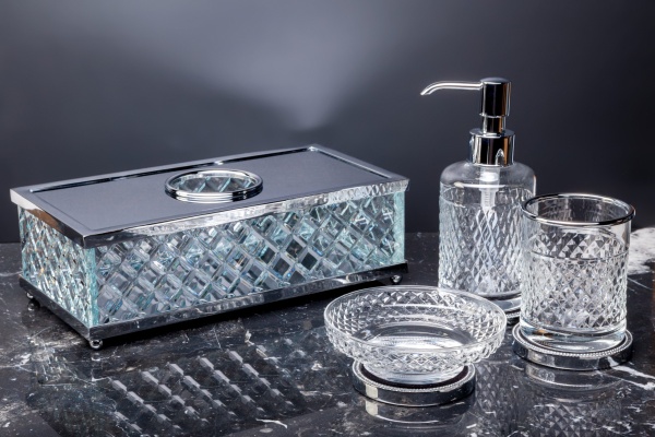 Стакан для зубных щеток Boheme Murano Cristal 10217