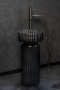 Пьедестал полиэфирный рифленый GLOW цвет GREY 810-BASE-RIB-G-GR