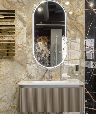 Раковина 102 см ArmadiArt Ovale 786-100-WG продается только в комплекте с тумбой