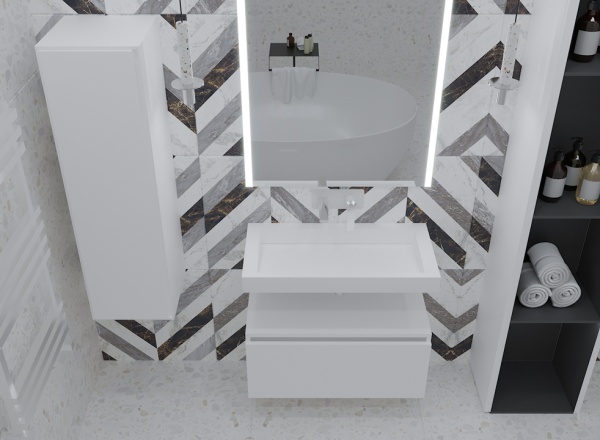 Тумба под столешницу 100 см ArmadiArt Vallessi Uno-S 897-100-W