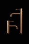 Смеситель для умывальника, Uno. Brushed Bronze 461-BRB