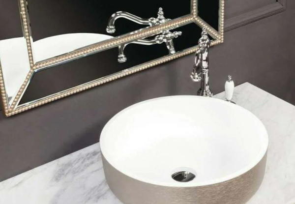 Раковина накладная Ø41,5 см ArmadiArt Sole Corian 819-DL