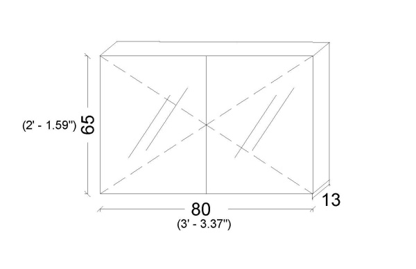 Зеркальный шкаф с подстветкой 80 см ArmadiArt Vallessi 547-A matt